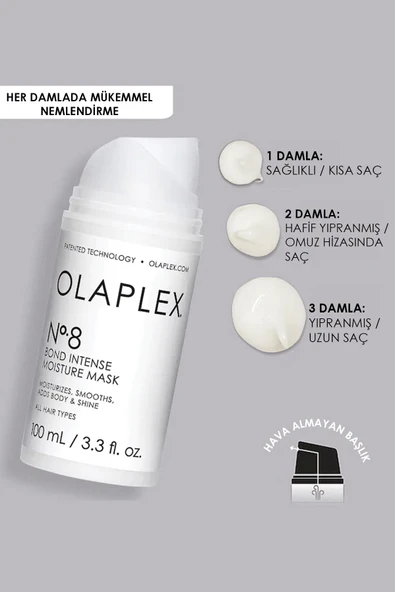 Olaplex no 8 bond ıntense moısture mask yoğun nem maskesi 100 ml - 5