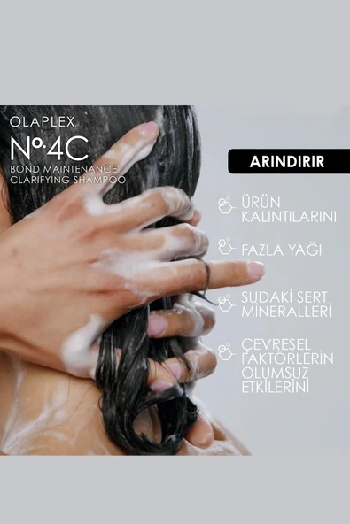 OLAPLEX Nº.4c Bond Maintenance Clarifying Shampoo Liter - Derinlemesine Temizleyen & Bağ Güçlendiren Şampuan - Resim 4