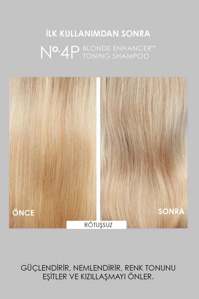 OLAPLEX Nº.4p Blonde Enhancer Toning Shampoo - Renk Koruyucu & Bağ Güçlendirici Mor Şampuan - Resim 7