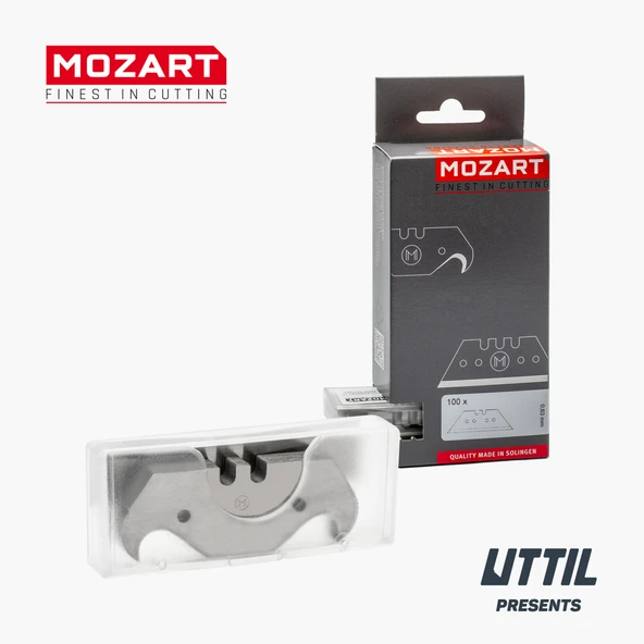 Mozart Blades 90110.065 51 mm TiN Kaplama 100 Adet Yedek Kanca Bıçak - 3
