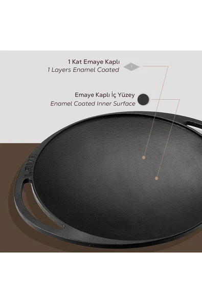 Lava Döküm Yuvarlak Saç Kavurma - LV ECO SK 28 T7 - 2