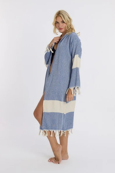 Elmas Peştemal Bornoz Banyo ve Plaj Elbisesi - 4