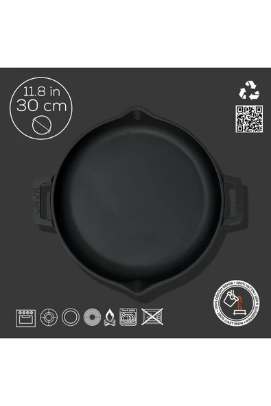 Lava Döküm Yuvarlak 30 Düz Tava - LV ECO TV 30 K0 - 4