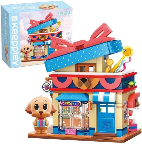 Keeppley Lovely Street K28011 Poodle Toy Store Poodle Oyuncak Dükkanı Yapı Blokları Oyuncak Seti - 2