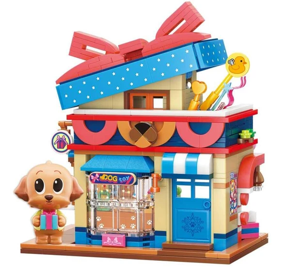 Keeppley Lovely Street K28011 Poodle Toy Store Poodle Oyuncak Dükkanı Yapı Blokları Oyuncak Seti