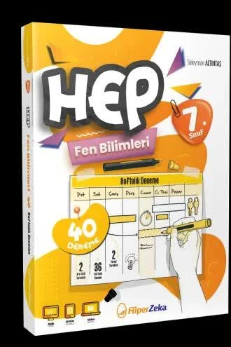 Hiper Zeka 7.Sınıf Haftalık HEP Fen Bilimleri 40 Deneme 2025