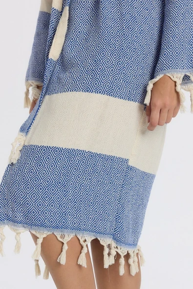 Elmas Peştemal Bornoz Banyo ve Plaj Elbisesi - 12