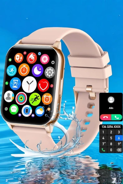 Akıllı Saat Amoled Ekran 3 Kordonlu Aksesuar Hediyeli Sesli Görüşme - 5