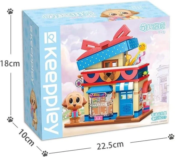 Keeppley Lovely Street K28011 Poodle Toy Store Poodle Oyuncak Dükkanı Yapı Blokları Oyuncak Seti - 4
