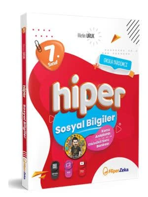 Hiper Zeka 7.Sınıf Hiper Sosyal Bilgiler Konu Anlatımlı Soru Bankası 2025