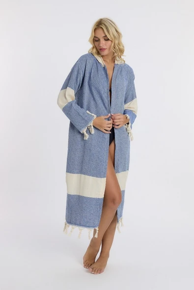 Elmas Peştemal Bornoz Banyo ve Plaj Elbisesi - 5