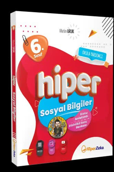 Hiper Zeka 6.Sınıf Hiper Sosyal Bilgiler Konu Anlatımlı Soru Bankası 2025