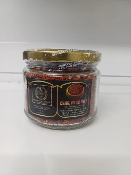 Rasim Bey Çiftliği Kırmızı Acı Pul Biber 150 gr
