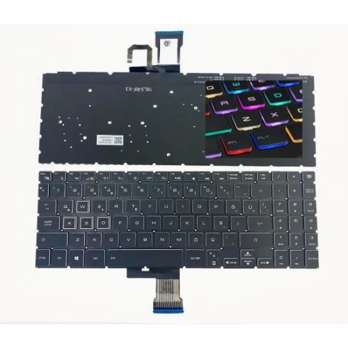 Nion Casper Excalibur G911.1390-DX70A-C Notebook Klavye (Siyah Rgb aydınlatmalı TR)