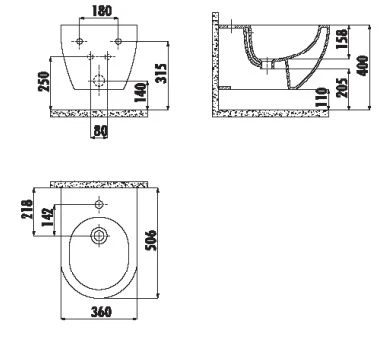 CREAVİT FE510 FREE ASMA BİDE - Resim 2