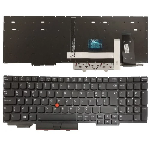 Nion Lenovo 5M10W64549 5M10W64533 Uyumlu Notebook Klavye (Siyah TR)