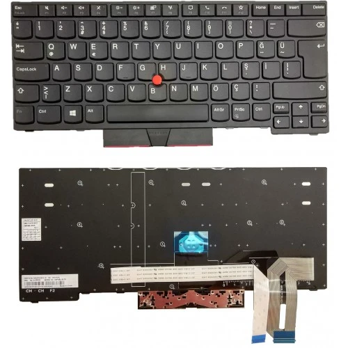 Nion Lenovo Thinkpad T14 Gen 2 Type 20W1 20W0 Notebook Klavye (Siyah TR)