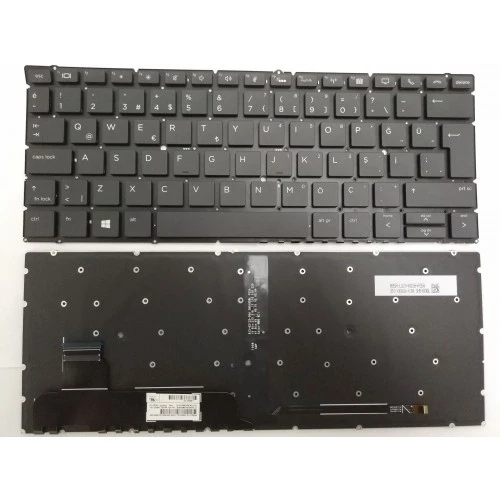 Nion Hp X360 Elitebook 830 G5 Notebook Klavye (Siyah Aydınlatmalı TR Sadece x360 serisi için) ürün görseli 1