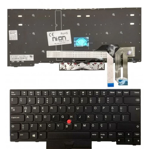 Nion Lenovo 01YP547 01YP307 uyumlu Notebook Klavye (Siyah Q TR) ürün görseli 1