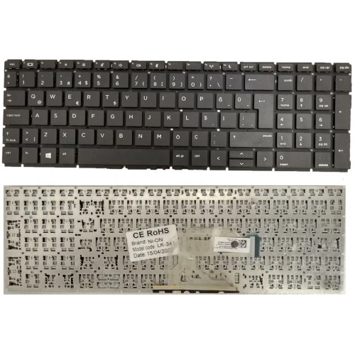 Nion Hp 7DF52EA 7DF51EA Notebook Klavye (Siyah TR) ürün görseli 1