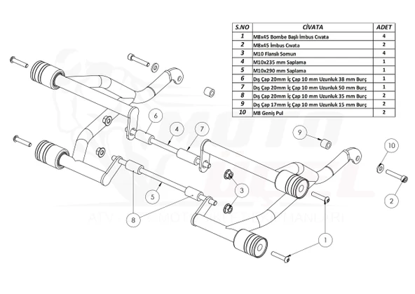 CF Moto CL-X 250 Motor Koruma - 4