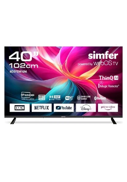 SİMFER 102 EKRAN WEBOS LED FHD TV 2-013-40SFSW4M