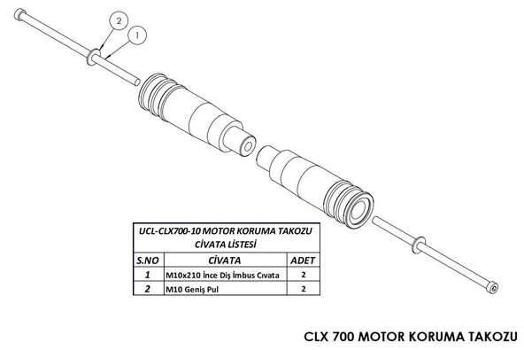 CF Moto CL-X 700 Sport Motor Koruma Takozu - Resim 2