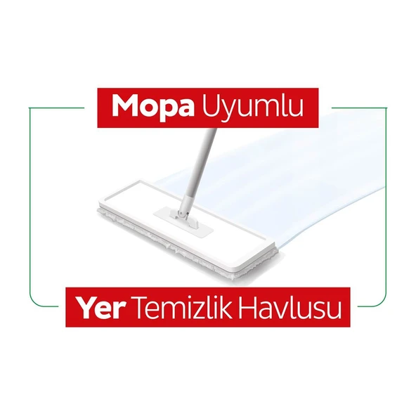Sleepy Easy Clean Arap Sabunu Katkılı Mopa Uyumlu Yer Temizlik Havlusu 50 Yaprak - 5