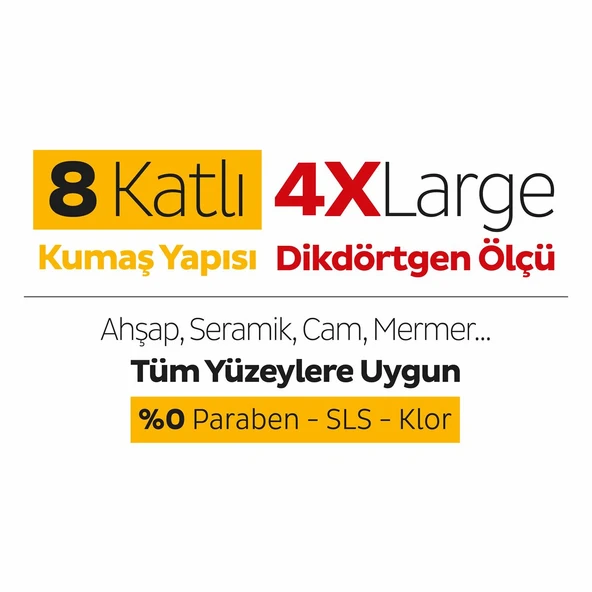 Sleepy Easy Clean Arap Sabunu Katkılı Mopa Uyumlu Yer Temizlik Havlusu 50x12 600 Yaprak - 6