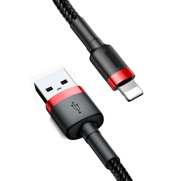 Baseus Cafule 1.5 A Lightning 2 Metre Şarj Kablosu CALKLF-C19 - Siyah - 2