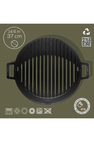 Lava 37cm Mangal Izgarası Çift Kulplu - LV Y MNG IZG 37 - 4