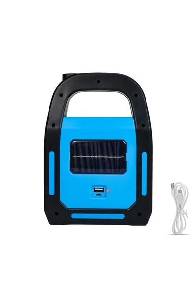 Solar Işıldak Powerbank El Feneri Güneş Enerjili Usb Şarjlı Kamp Lambası Mobil Güç Kaynağı Led