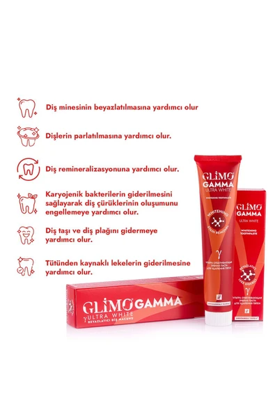 Glimo Gamma Ultra White Beyazlatıcı Diş Macunu 75ml - 3