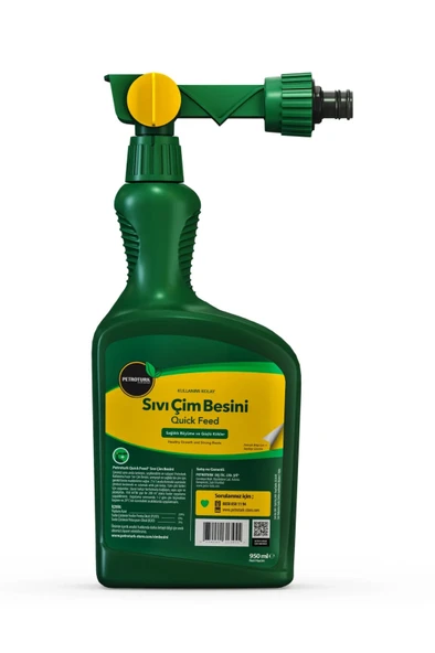 Petroturk Kullanımı Kolay Sıvı Çim Besini Quick Feed 2si bir arada Besleme ve Sulama - 3