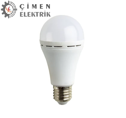 NOAS YL95 0711 7W Şarjlı Led Ampul 6400K Beyaz Işık E27 Duy