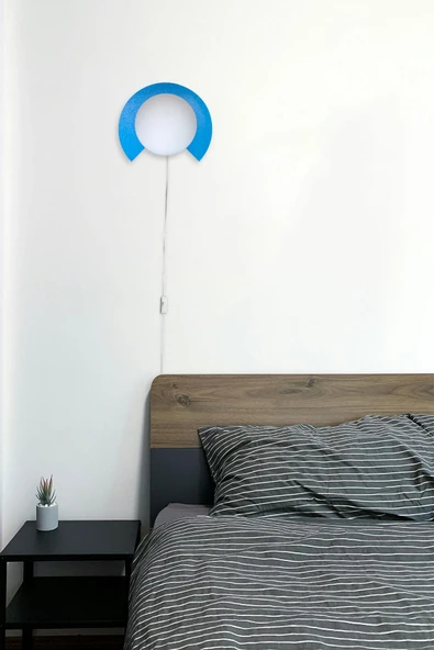 D-light Kesik Aplik Fişli Mavi