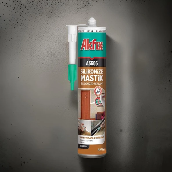 Akfix Silikonize Mastik Bej AS606 500gr - 3