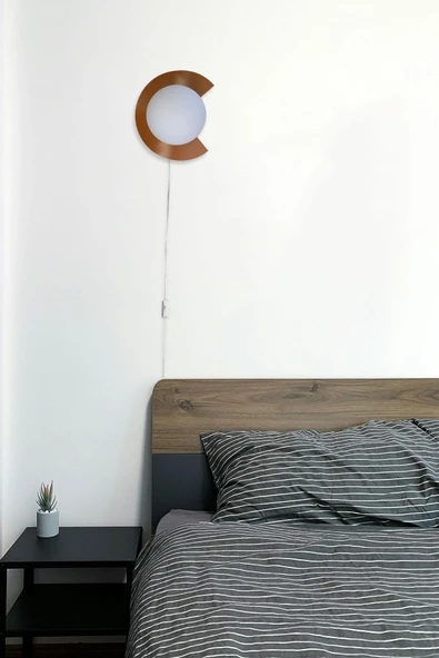 D-light Kesik Aplik Fişli Kahverengi