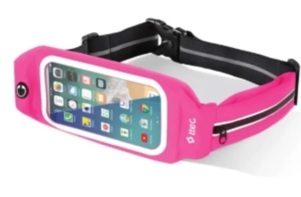 Ttec Easyfit Belt 4,7'' Telefon Cepli Spor Bel Çantası Pembe VİTRİN