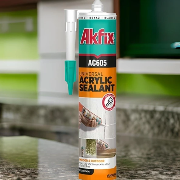 Akfix Akrilik Mastik Beyaz 500gr - 2