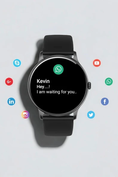 Akıllı Saat Çok Fonksiyonlu Sesli Görüşme NFC Uyumlu Amoled Ekran - 2