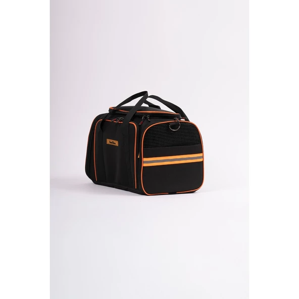 Brave Paws Yıkanabilir Kedi ve Köpek Çantası Hawaii Fileli Kedi Omuz Cantası Model (Siyah) - 3