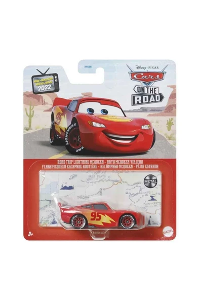 3 Tekli Karakter Araçlar Road Trip Lightning Mcqueen Dxv29 Hky34