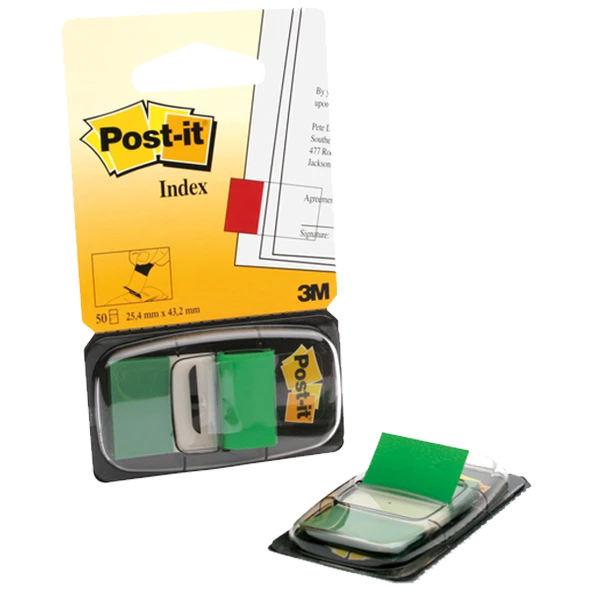 Post-it İndeks 50 Lİ Yeşil 680-3