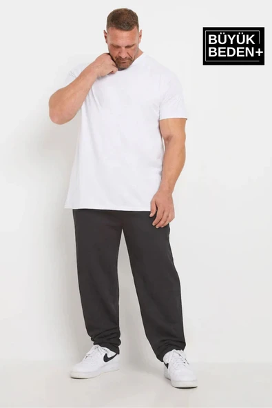 Erkek Büyük Beden İnce Eşofman Altı  SPR25BEA52 - 8