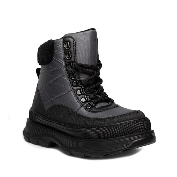 GRİJAK BAYAN SU GEÇİRMEZ DİKİŞLİ SICAK BOT