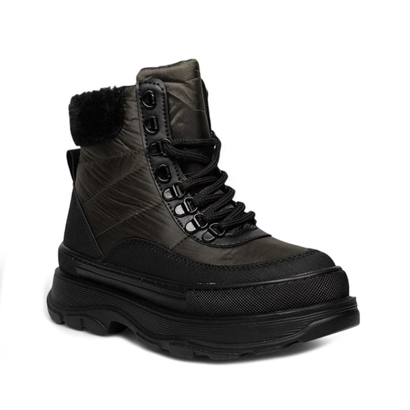 GRİJAK BAYAN SU GEÇİRMEZ DİKİŞLİ SICAK BOT