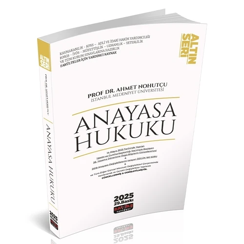 Anayasa Hukuku Konu Anlatımı Altın Seri Savaş Yayınları Şubat 2025