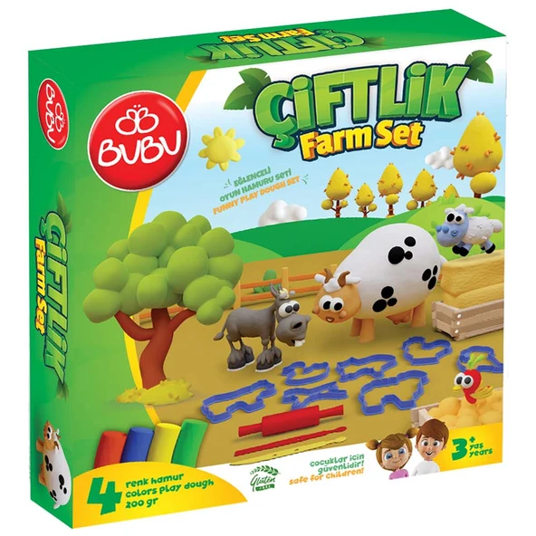 Bu-Bu Oyun Hamuru Seti Çiftlik (M) BUBU-OH0017