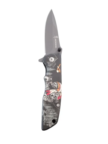 Browning Kabze Emniyetli Çakı Desenli - 3